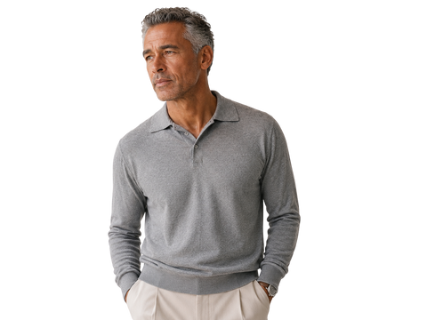 The Ben LS Knit Polo